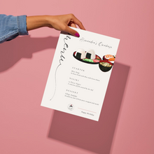 Load image into Gallery viewer, Sushi Menu Template