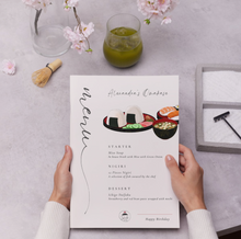 Load image into Gallery viewer, Sushi Menu Template