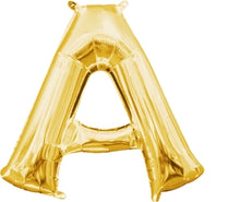 Load image into Gallery viewer, Gold Alphabet Balloon