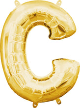 Load image into Gallery viewer, Gold Alphabet Balloon