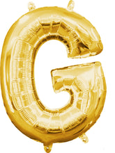 Load image into Gallery viewer, Gold Alphabet Balloon
