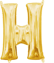 Load image into Gallery viewer, Gold Alphabet Balloon
