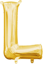 Load image into Gallery viewer, Gold Alphabet Balloon