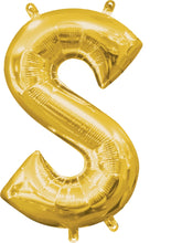 Load image into Gallery viewer, Gold Alphabet Balloon