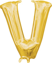 Load image into Gallery viewer, Gold Alphabet Balloon