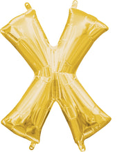 Load image into Gallery viewer, Gold Alphabet Balloon