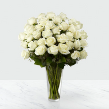 Load image into Gallery viewer, Long Stem White Rose Arrangement