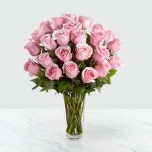 Load image into Gallery viewer, Long Stem Pink Rose Arrangement
