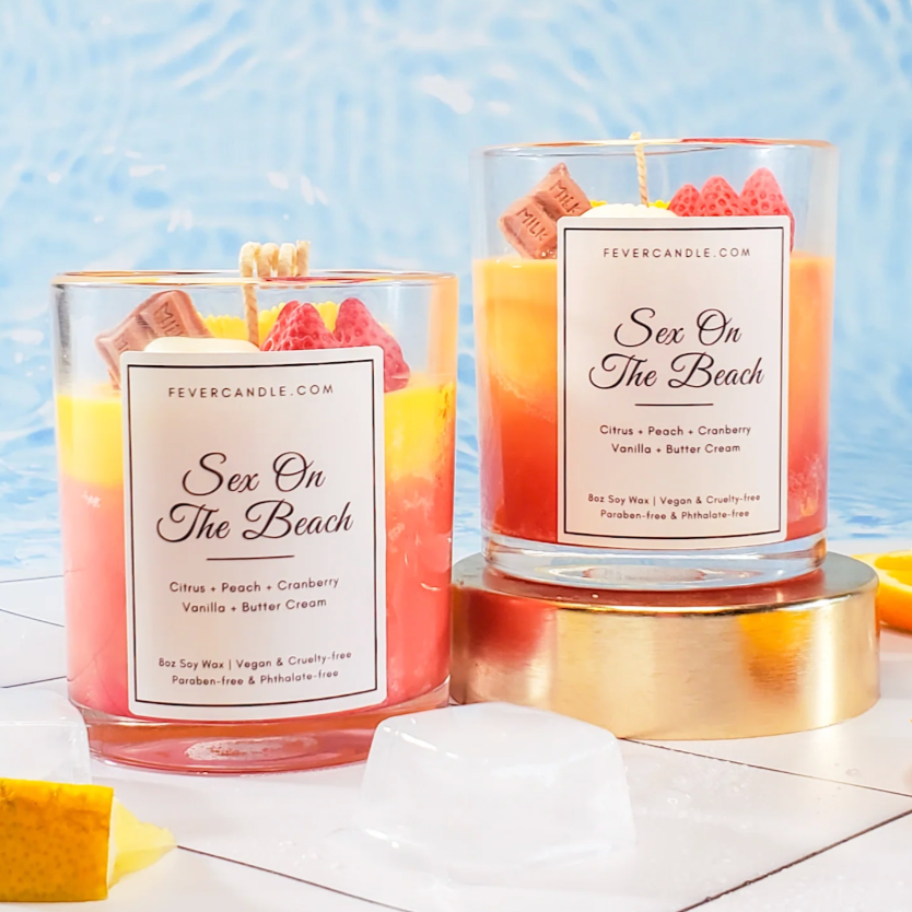 Sex on the beach candle