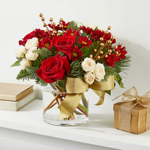 Load image into Gallery viewer, Golden Noel Christmas Arrangement
