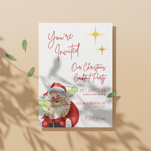 Retro Christmas Invitation