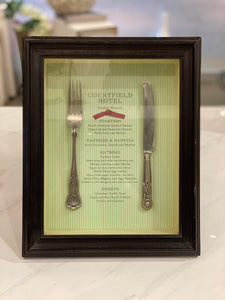 Vintage Fork and Knife Shadow Box