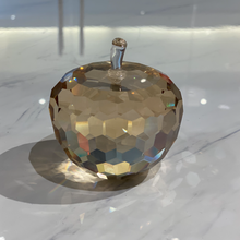 Load image into Gallery viewer, Amber Shimmer Crystal Apple

